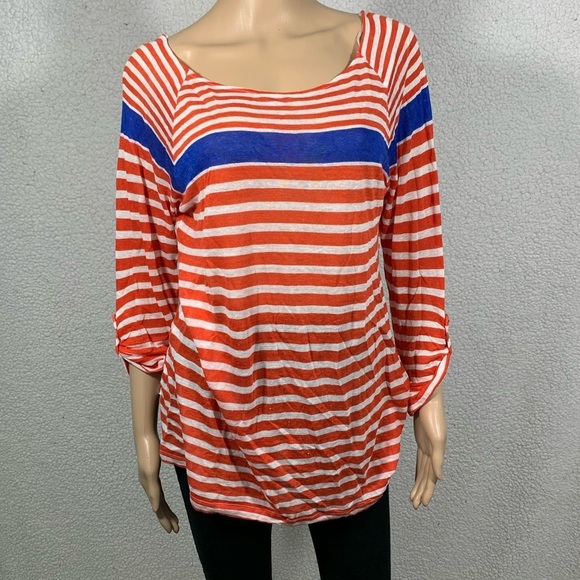A Pea in the Pod Linen Blend Maternity Tunic Top Size Large - Picture 1 of 6